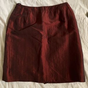 Red Two Toned Vintage Skirt